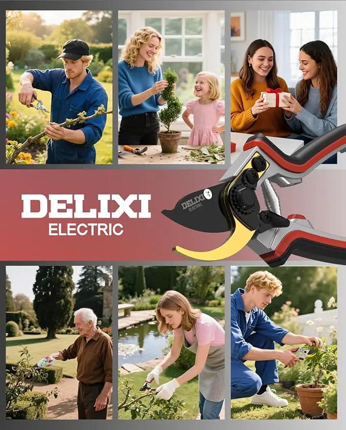 8.1" Pruning Shears for Gardening (Durable and Sharp Teflon-coated SK5 Blade)(Ergonomic Rubber Non-slip Handle) Bypass Garden Shears Up to 1 Inch Cut Capacity by GreenHaven Gardens