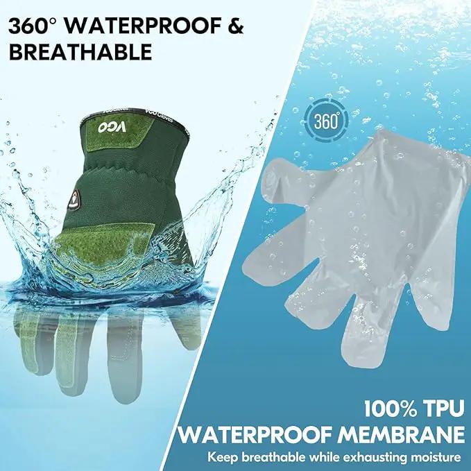 Vgo... Winter Gardening Gloves Women,Safety Work Gloves, Puncture-proof,Thornproof,Touchscreen(1 Pair,L,Green,SL7471FLWP) by GreenHaven Gardens