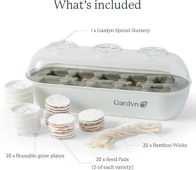 GARDYN Indoor Garden Nursery, Indoor Germination, Hydroponic Growing System - Seed Starter Tray Works with Home Tower Gardens, Vertical Garden Planters & Microgreens Growing Kits by GreenHaven Gardens