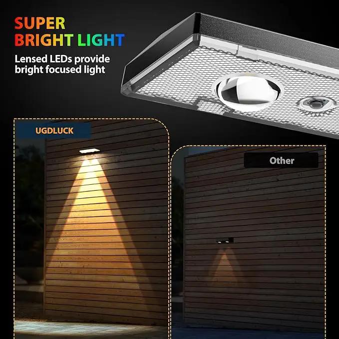 Solar Fence Lights,RGB & Warm White & 6 Colors Bright Lens LED Dusk to Dawn Deck Light Outdoor Waterproof, Solar Outdoor Lights for Backyard/Railing/Wall/Step/Patio/Pool (16Pack) by GreenHaven Gardens