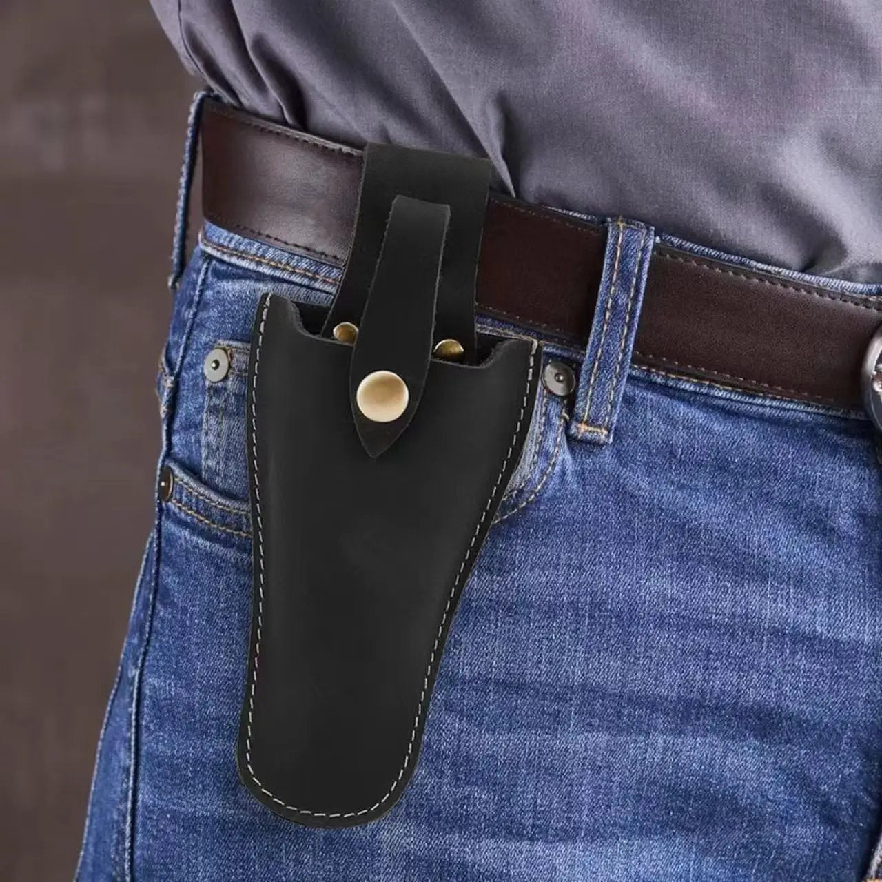 Plier Holder for Belt, Durable Leather Sheath Pouch Holder Gardening Tools Holster Belt Case for Garden Pruning Pliers Shears Scissors or Knife,Tools Gifts for Men Dad Husband Boyfriend by GreenHaven Gardens