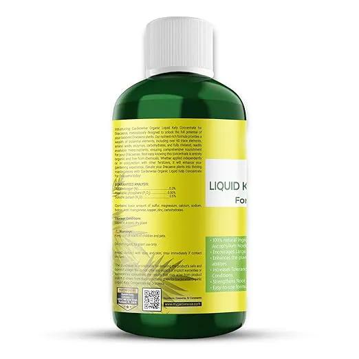 Liquid Kelp Fertilizer: Premium Dracaena Fertilizer - Plant Food for Dracaena - Organic Seaweed Fertilizer for Robust Growth (32 OZ) by GreenHaven Gardens