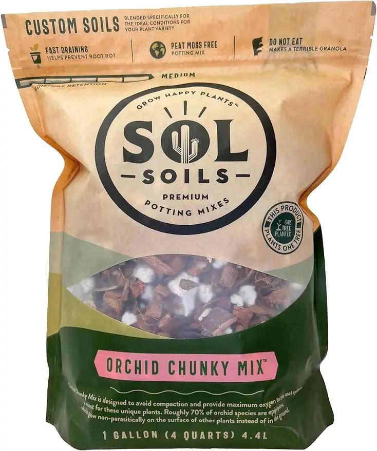 Sol Soils Orchid Chunky Mix (1 Gallon) by GreenHaven Gardens