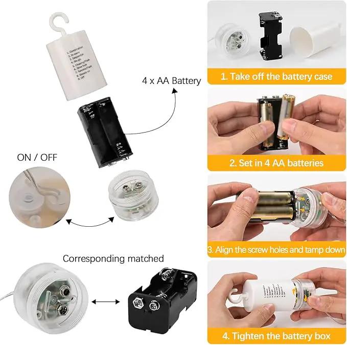 Firework Lights, 8 Pack LED Copper Wire Fireworks Lights Fairy Lights Christmas Fireworks Hanging Dimmable String 8 Modes Waterproof with Remote Control for Christmas Wedding Garden by GreenHaven Gardens