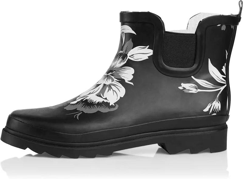NORTY - Womens Ankle Rain Boots - Ladies Waterproof Winter Spring Garden Boot runs ½ size large by GreenHaven Gardens