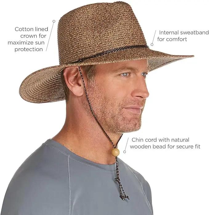 Coolibar UPF 50+ Men's Beach Comber Sun Hat - Sun Protective by GreenHaven Gardens