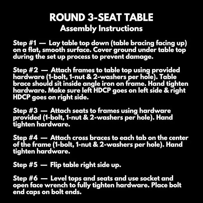 Heavy-Duty Portable Outdoor Picnic Table with Umbrella Hole, Punched Steel Patio Dining Furniture Made in America (46" Round Top, Textured Brown) by GreenHaven Gardens