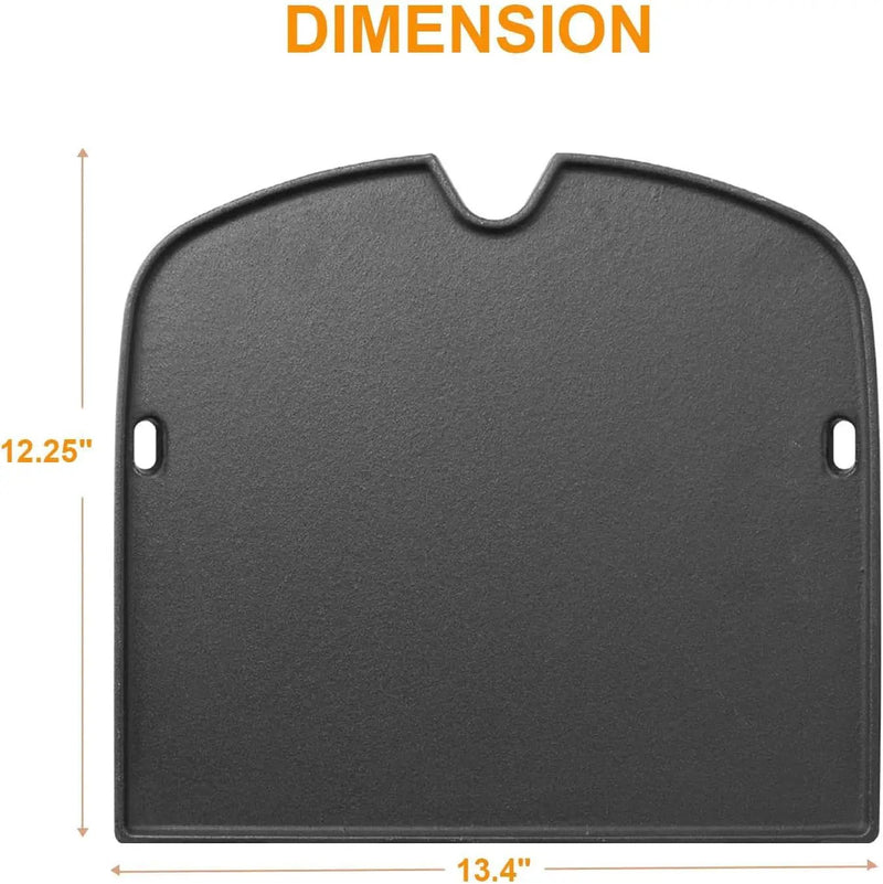 BBQ-PLUS Cooking Griddle Portable Grill Accessories for Weber 901001 Traveler Griddle, BBQ Cast Iron Grill Plate Replacement Parts for Weber Traveler Griddle Insert 7034 9030001 9013001 9010001 by GreenHaven Gardens