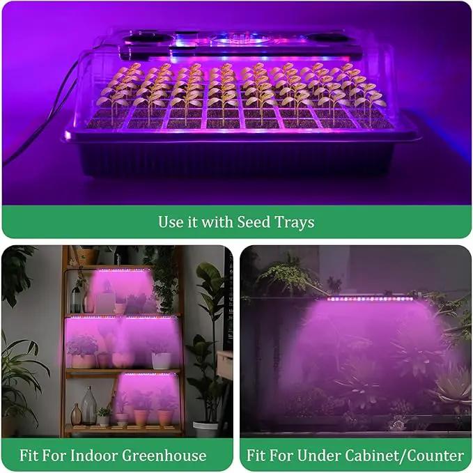 Verdenu Seed Starter Tray with Grow Light, 2 Pack 80 Cells Seed Starter Kit with Humidity Dome, Adjustable Brightness Seed Tray with Smart Timer, 3 Modes, 4 Timing, Seed Germination Kit for Indoor by GreenHaven Gardens