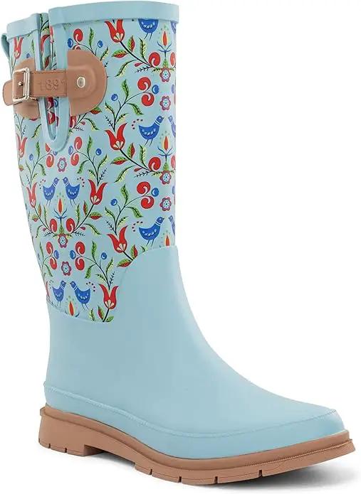 Western Chief Women's Tall Waterproof Rain Boot Outdoor Garden Shoes by GreenHaven Gardens