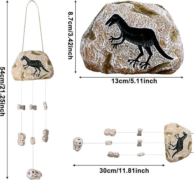 Outdoor Statue Dinosaur Hanging Decor Garden Solar Dinosaur Hanging Light for Outside Patio Balcony Pathway Lawn Yard Garden Figurine Ornament by GreenHaven Gardens