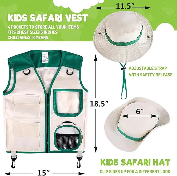 GINMIC Kids Explorer Kit & Bug Catching Kit, 16 Pcs Outdoor Exploration Safari Kit for Kids Camping with Binoculars, Adventure, Hunting, Hiking, Educational Toy Gift for 3-12 Years Old Boys Girls by GreenHaven Gardens