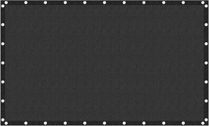 VICLLAX Shade Fabric Sun Shade Cloth Privacy Screen with Grommets for Patio Garden Pergola Cover Canopy Carport 12x20 FT, Graphite by GreenHaven Gardens