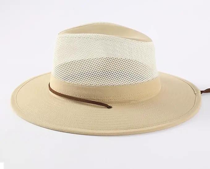 Home Prefer Cotton Summer Fedora Hat Wide Brim Sun Hats for Men Women UPF 50+ Sun Protection Cap for Fishing Hiking by GreenHaven Gardens