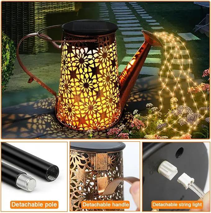 Solar Watering Can with Lights - Outdoor Waterproof Solar Landscape Lights for Garden Patio Yard Pathway (2 Pack) by GreenHaven Gardens