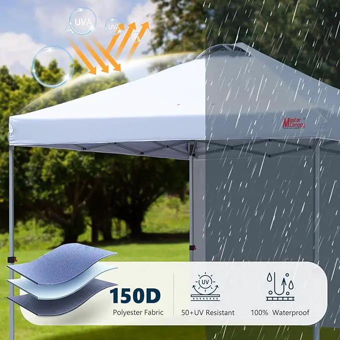 MASTERCANOPY Durable Pop-up Canopy Tent with 1 Sidewall (8'x8',White) by GreenHaven Gardens