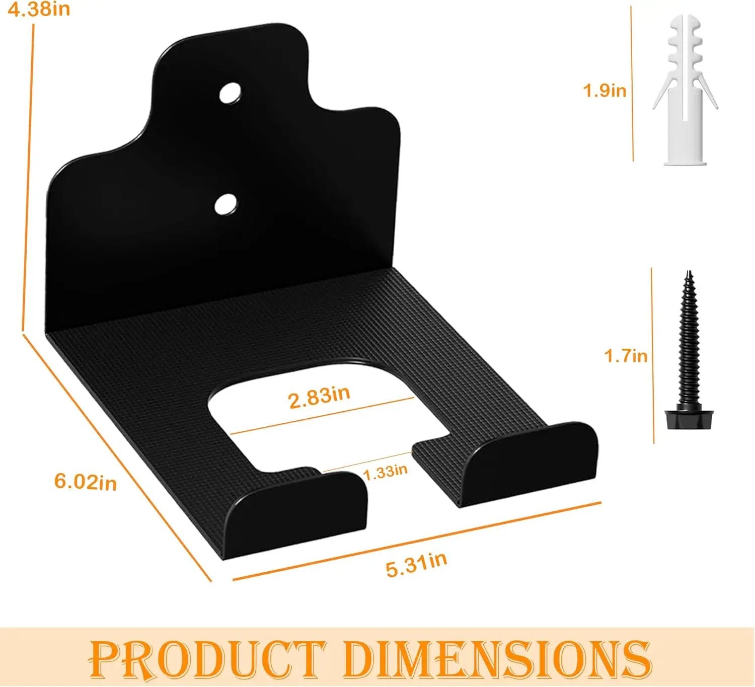 2 PCS Garage Organizer Trimmer Rack, Wall Mounted Tool Hanger for Grass Trimmer, Hedge Trimmer, Weed Whackers & Garden Tools – Heavy Duty, Space-Saving, Anti-Rust Storage Rack for Garage & Home by GreenHaven Gardens