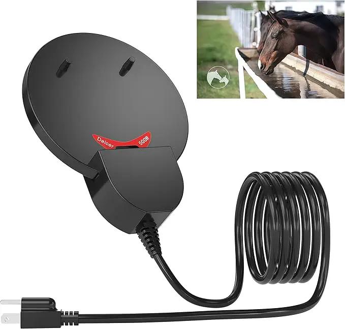 Bird Bath Heater,Pond Heater 500W,Full-Covered Aluminum Bird Bath Heater for Outdoors in Winter,Stock Tank Heater with Thermostatically Controlled,Chicken Water Heater-Deicer,livestock water heater by GreenHaven Gardens