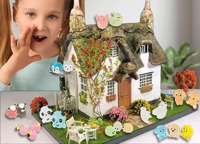 75 Pcs Luminous Mini Resin Animals Mini Animal Figurines Glow in The Dark Perfect for Garden Miniatures Garden Micro Landscape Aquarium Potted Decoration Décor by GreenHaven Gardens