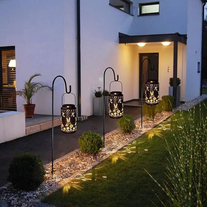 Solar Lanterns Outdoor Waterproof Hanging Hummingbird Solar Lights Outdoor Decorations Gifts for Women Mom Grandma LED Lanterns Garden Decor Outside for Yard, Patio, Backyard by GreenHaven Gardens