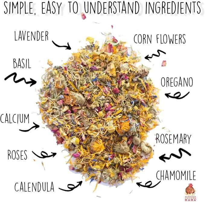 Pampered Chicken Mama Best Eggs Ever! Nesting Herbs for Chickens (10 Ounces) Calcium Supplement for Chickens | Chicken Feed Supplies, Hen Treats for Coops by GreenHaven Gardens