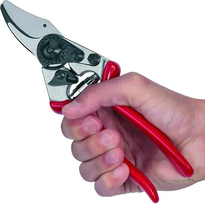 Felco F6 Pruning Shears – 7.7" Swiss-Made Garden Clippers for Medium Hands | Hand Pruners for Gardening | Garden Tool Cutter with Precision Bypass Blade, Forged Aluminum Handles, Replaceable Parts by GreenHaven Gardens