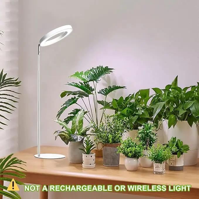 yadoker Plant Grow Light for Indoor Plant,Desk LED Grow Light,Height Adjustable,Automatic Timer with 8/12/16 Hours,10-Level Brightness,Ideal for Small Plant Grow by GreenHaven Gardens