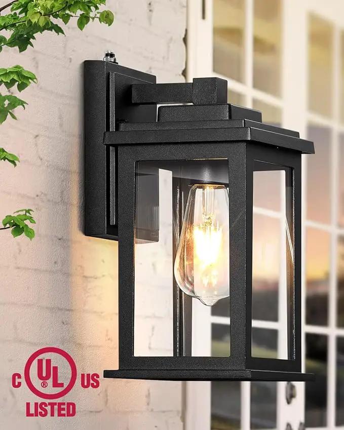 VIANIS Dusk to Dawn Outdoor Lights for House, Black Outdoor Light Fixture, Waterproof Exterior Lighting Fixtures Wall Mount, Outdoor Wall Lights for House, Garage, Garden, Porch,Hardwired, Non-Solar by GreenHaven Gardens