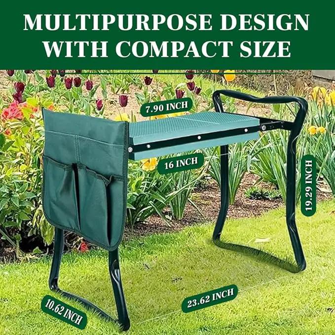 Garden Kneeler and Seat, Foldable Garden Stool Heavy Duty Gardening Bench for Kneeling and Sitting to Prevent Knee & Back Pain, Gardening Gifts for Women, Grandparents, Seniors, Mom & Dad by GreenHaven Gardens