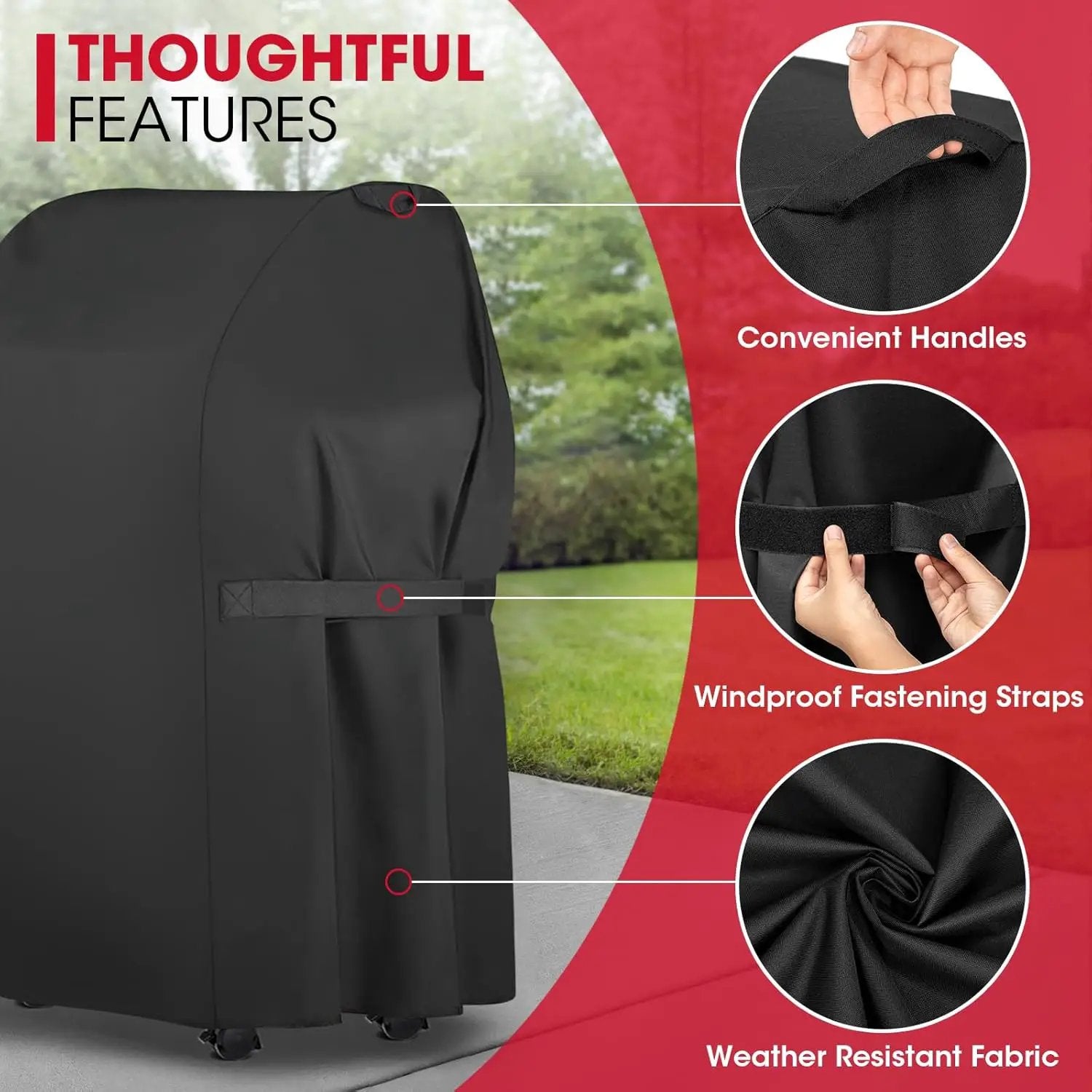 Unicook 2 Burner Grill Cover 30 Inch, Heavy Duty Waterproof Small BBQ Cover, Compatible with Weber Spirit 210 Grill with Side Tables Down, Does NOT Fit Spirit II E-210 with Side Tables Installed by GreenHaven Gardens