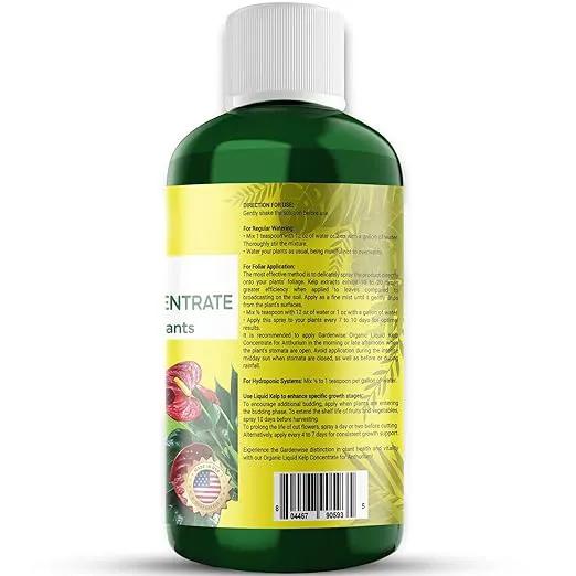 Organic Premium Seaweed Anthurium Fertilizer - Liquid Kelp Plant Food - Nutrient-Rich Soil Enhancer (16 OZ) by GreenHaven Gardens