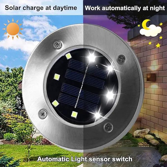 Solar Ground Lights, Waterproof Garden Upgraded Outdoor Bright in-Ground Landscape Lights for Pathway,Yard,Deck,Lawn,Patio,Walkway (12 Pack White Light) by GreenHaven Gardens