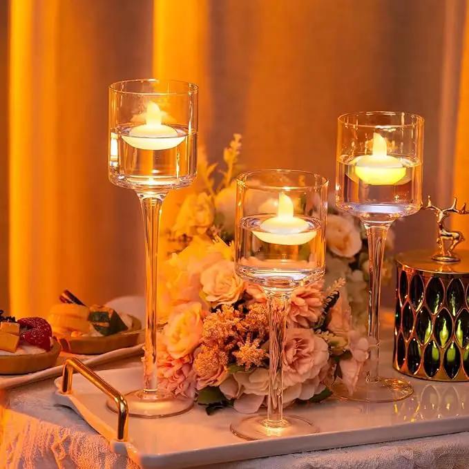 48 Pack Waterproof LED Floating Tea Lights, Flameless Flickering Battery Operated Outdoor Tealight Candles, White Water LED Votive Candles Bulk for Wedding Centerpiece Vase Halloween Decorations by GreenHaven Gardens