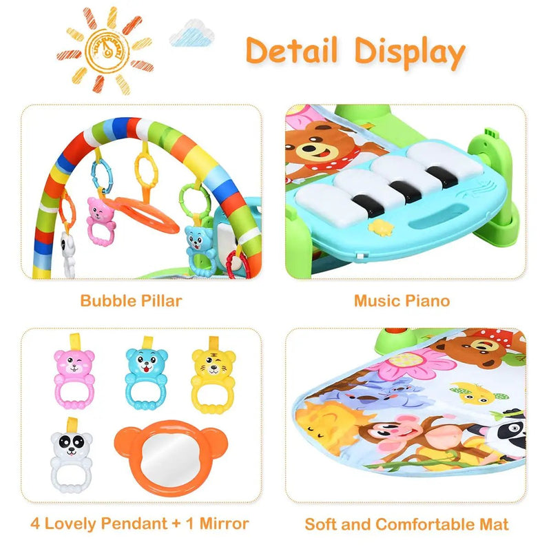 Baby Kick and Play Piano Gym Activity Play Mat by DirectDeals