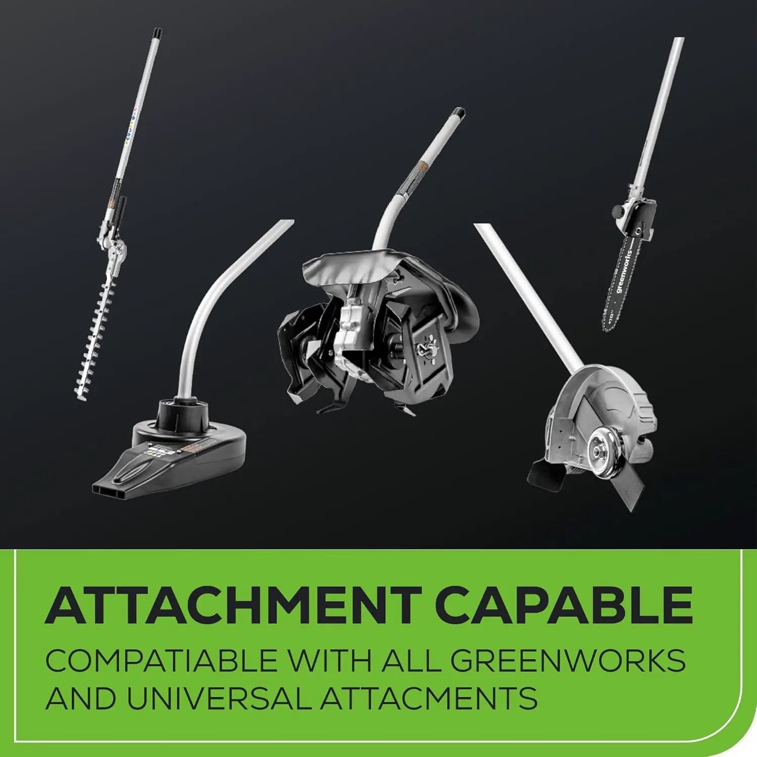 Greenworks 80V 16" Brushless Cordless (Attachment Capable) String Trimmer, 2.5Ah Battery and Charger Included by GreenHaven Gardens