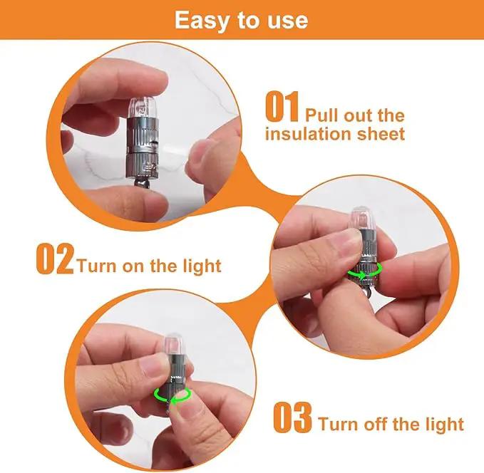 SumDirect Pack of 12 LED Mini Non-Blinking Lights for Paper Lanterns Balloons Floral Wedding Halloween Christmas Party Decoration Centerpieces (12, Orange Yellow) by GreenHaven Gardens