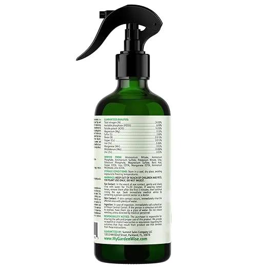 3-1-2 Fiddle Leaf Fig Foliar Spray - Plant Shine & Fertilizer - Premium Spray for Indoor Plants with Essential Nutrients - Fiddle Leaf Fig Plant Food & Fertilizer - Ready-to-Use (16 OZ) by GreenHaven Gardens