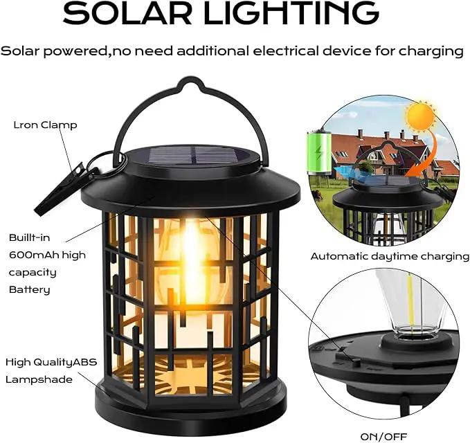 Solar Lanterns Outdoor Waterproof, Outdoor Solar Lights for Garden, Patio Yard Party Outdoor Decor, 2 Pack by GreenHaven Gardens