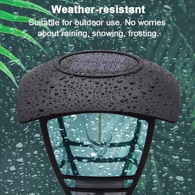 Maggift 4 Pack Vintage Solar Pathway Lights LED Bulbs Solar Powered Garden Walkway Lights for Outdoor Lawn, Patio, Yard, Walkway, Driveway , 15 Lumen by GreenHaven Gardens