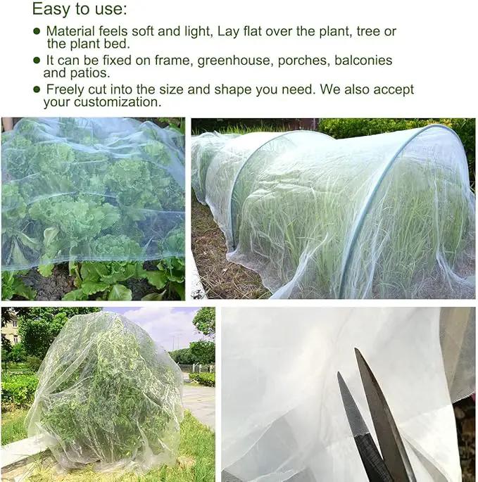 8Ft x 10Ft Mosquito Bug Insect Bird Fine Mesh Net Barrier Hunting Blind Garden Screen Netting for Protect Your Plant Fruits Flower by GreenHaven Gardens