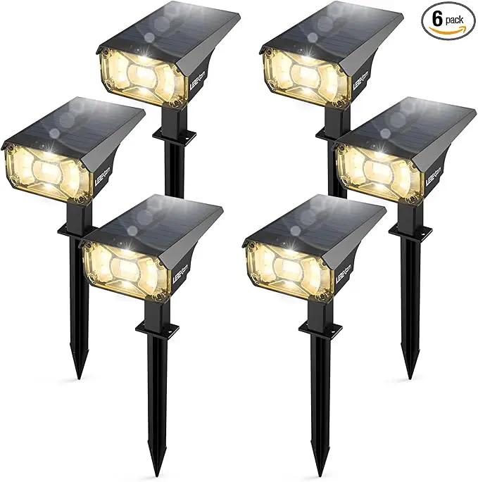 3 Brightness Modes Solar Outdoor Lights with Super Bright 40LEDs, 360 Adjustable Lighting Angle, USB Charging, Longer Working Time, Waterproof, Patio, Porch, Driveway by GreenHaven Gardens