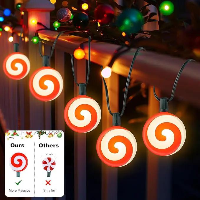 Ultimate Unicorn Christmas Decoration Lollipop Pathway Lights, Pathway Lights Decoration, Red Peppermint Lights Outdoor with Stakes, LED Lollipop Lights for Pathway Yard Sidewalk Garden Rooftop by GreenHaven Gardens
