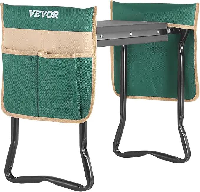 VEVOR Folding Garden Kneeler and Seat Heavy Duty, Widened 8" EVA Foam Pad, Portable Garden Stool with Tool Bags, Gardening Bench to Relieve Knee & Back Pain, Great Gifts for Seniors, Women, Parents by GreenHaven Gardens