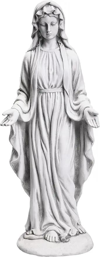 TOETOL Virgin Mary 29.9 Inch Outdoor Statue Religious Blessed Mother Garden Decor Statues Catholic Mother Mary Yard Patio Deck Home Entryway Hallway Sculpture by GreenHaven Gardens