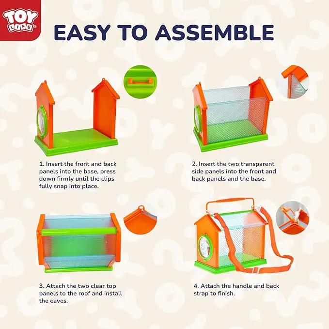 TOY Life Kids Explorer Kit with Bug Catcher for Kids, Bug Catching Kit with Bug Toys, Kid Safari Vest & Hat, Compass, Binoculars, Magnifying Glass, Educational Outdoor Toys Kid Adventure Kit by GreenHaven Gardens
