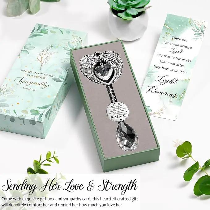 Dog Memorial Gifts for Loss of Dog Sympathy Gifts, Pet Memorial Gifts for Dogs Cats, Pet Memorial Crystal Suncatcher, Thoughtful Cat Dog Bereavement Gifts Dog Remembrance Gift for Pet Loss Condolence by GreenHaven Gardens