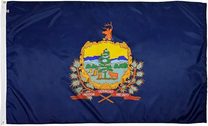 FlagSource Vermont Nylon State Flag, Made in the USA, 3x5' by GreenHaven Gardens