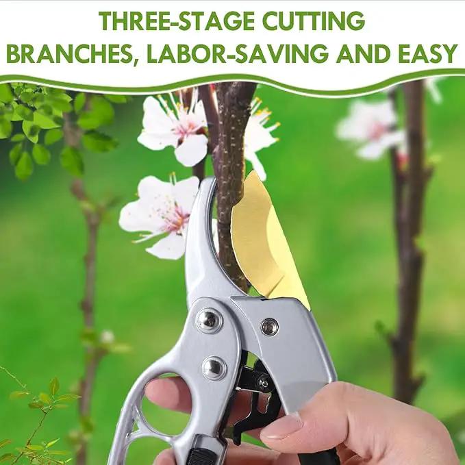 Titanium Garden Clippers, Premium Germany Pruners, Work 3 Times Easier, Professional Pruning Shears, Cutting Rose, Flower, Hedge, Stem, Sharp Gardening Scissors, Arthritis Weak Hand Snips by GreenHaven Gardens