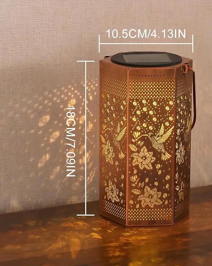 Hummingbird Solar Lantern Outdoor Waterproof - Birthday Gifts for Women Mom Grandma Men, Mothers Day Gifts, Solar Lights Outdoor Hanging Garden Decor for Outside, Patio, Yard, Lawn by GreenHaven Gardens
