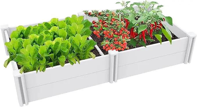 6' x 3' Vinyl Raised Garden Bed Screwless Planter Box for Gardening, Whelping Pen and More by GreenHaven Gardens